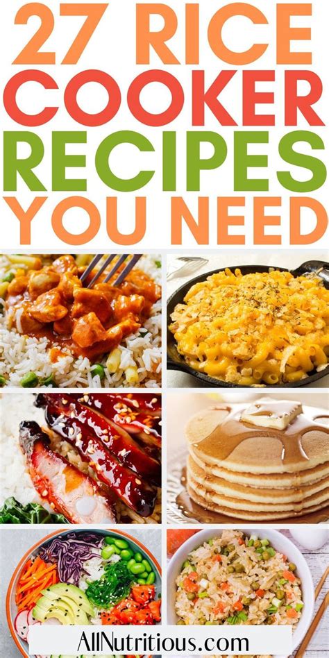 27 Best Rice Cooker Recipes Recipe Rice Cooker Recipes Cooker