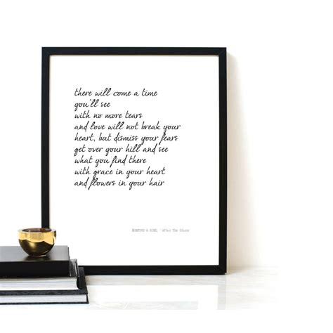 Printable Quote Mumford And Sons After The Storm Etsy