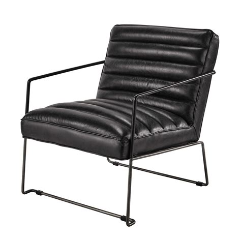 Trouvez fauteuil en cuir noir sur 2ememain ✅ avantageux pour tout le monde. Fauteuil en cuir noir Pearl | Maisons du Monde