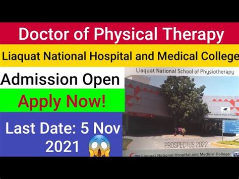 Admission Open In Liaquat National Hospital And Medical College Dpt