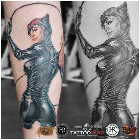 Catwoman Tattoo By Juan At Holy Grail Tattoo Studio Tattoo Studio