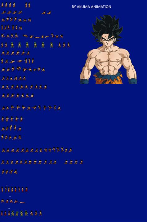 Goku Ikari Form Jus Sprite Sheet By Akuma Animation098 On Deviantart