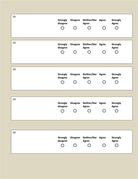 Free Likert Scale Templates Examples Templatelab