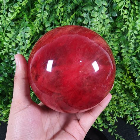 19kg Red Melting Stone Ballquartz Crystal Ballcrystal Etsy