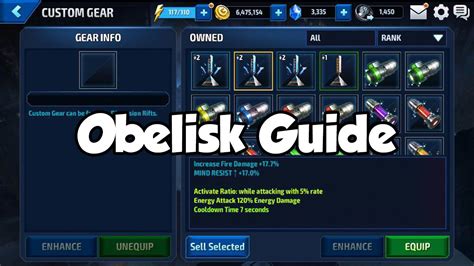 Unlike the 4 set character gear, custom gear allows agents to give their heroes options of their ch. Marvel Future Fight Obelisk Guide - YouTube