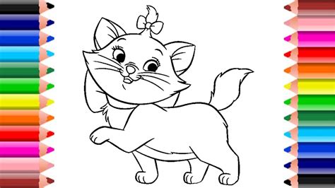 COLORING CUTE MARIE THE CAT / COLORING PAGES FOR KIDS ... Select from 35715 printable coloring pages of cartoons, animals, nature, bible and many more.