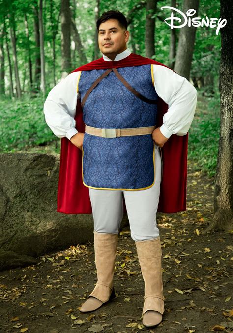 Mens Plus Size Snow White The Prince Costume