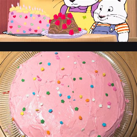 My Daughter Made A Replica Cake From Max And Ruby Ruby Cake Max And Ruby Cute Desserts