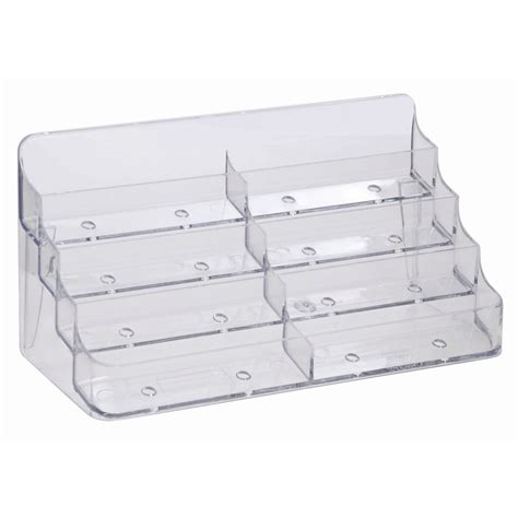 Maybe you would like to learn more about one of these? Plastic Countertop 8-Pocket Business Card Holder - 7 3/4"L x 3 1/2"W x 4"H