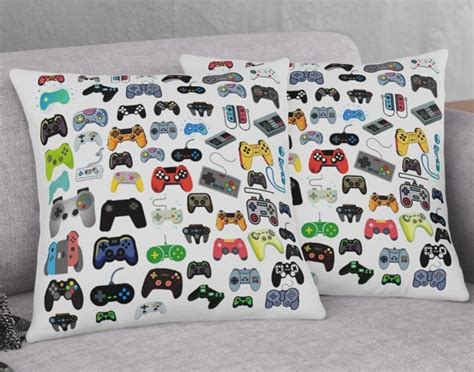 Game Controller Pillow Gamer T Video Game Room Decor Gaming Etsy