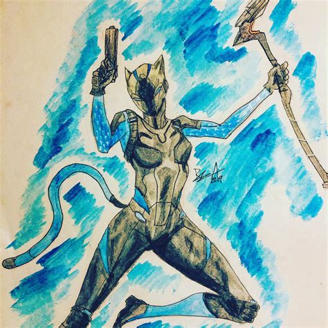 How To Draw Fortnite Characters Lynx Fortnite Lost Galaxy Skin