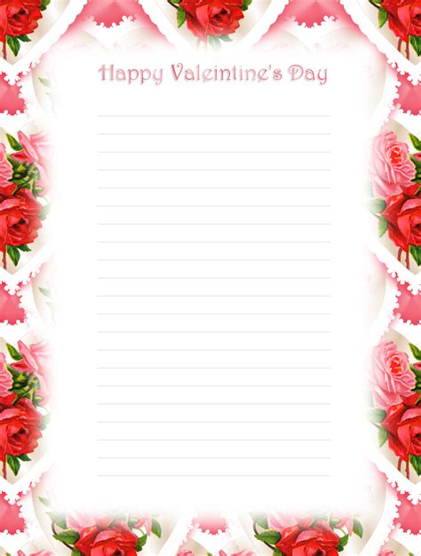 Valentine Stationery Free Printable