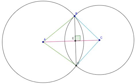 Geometry Common Chord Of Two Circles Mathematics Stack Exchange