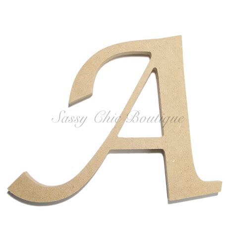 Updated with four new weights in 2019. Unfinished Wooden Uppercase Letter "A" - Lucida ...