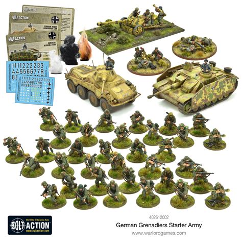 Miniatures War Games Toys And Hobbies Bolt Action German Grenadiers