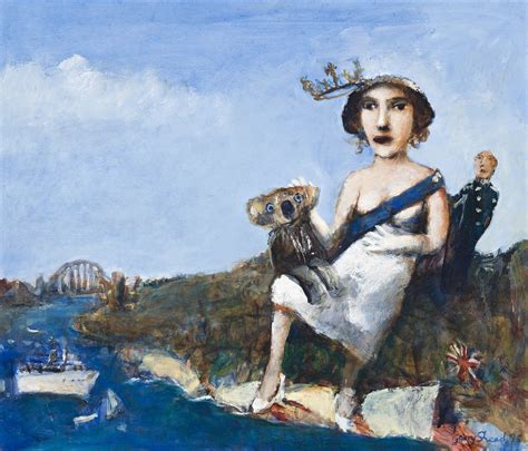 Garry Shead Queen In Sydney 1995 Australian Art International Art