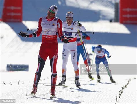 Petter Northug Jrof Norway Reacts To Securing Victory For His Team