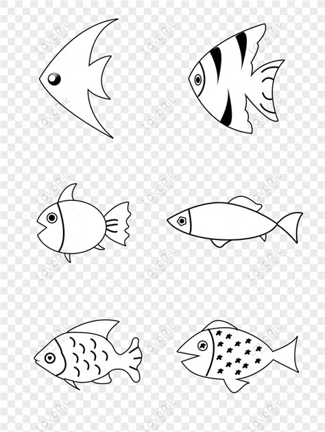 hidangan ikan cartoon hitam putih - Richard Morgan