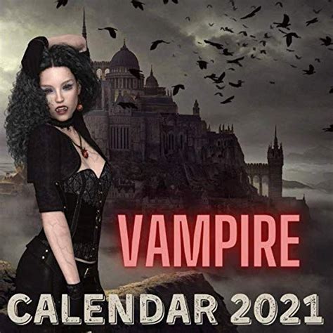 Vampire Calendar 2021 January 2021 December 2021 Square Photo Book