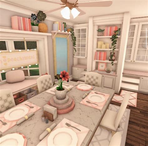 Blush Bloxburg Dining Room House Decorating Ideas Apartments Tiny