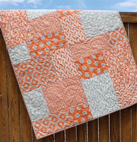 Baby Quilt Pattern Fat Quarter Quilt Pattern Big Bold Baby Etsy