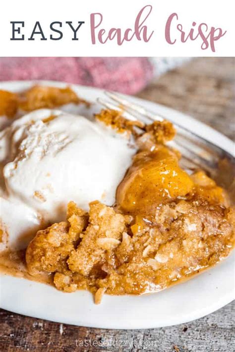 Easy Peach Crisp Recipe {with Fresh Peaches and Streusel Topping}