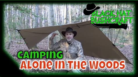 Solo Bushcraft Camping Alone In The Woods Youtube