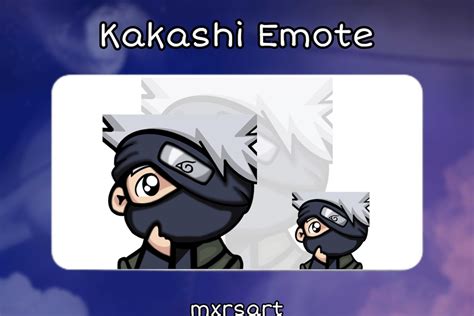 Kakashi Emote For Twitch Youtube Discord Etsy Australia