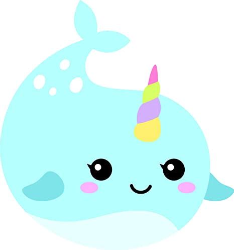 Narwhal Design Svg Narwahl Fish Design Png Clipart Cute