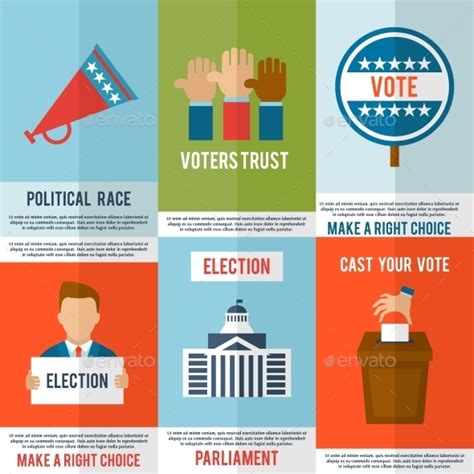 Stock Vector Graphicriver Election Poster Set 10020547