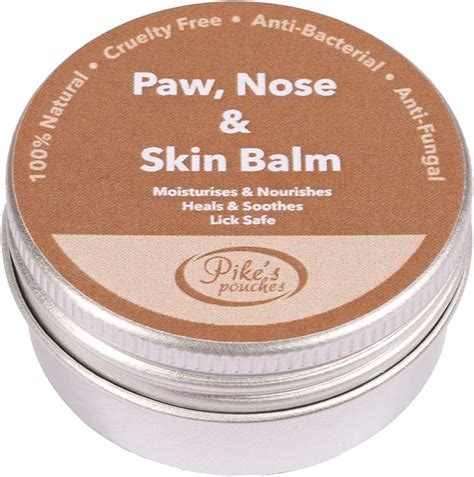 Pikes Pouches Dog Paw And Nose Balm Natural Soother For Cracked Dry