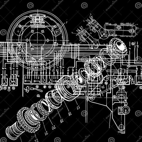 Technical Drawing Stock Vector Illustration Of Drawing 18330539