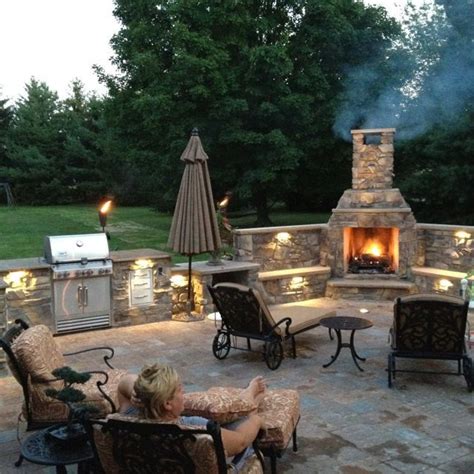Increase The Efficiency Of Patio Fireplace Backyard Fireplace