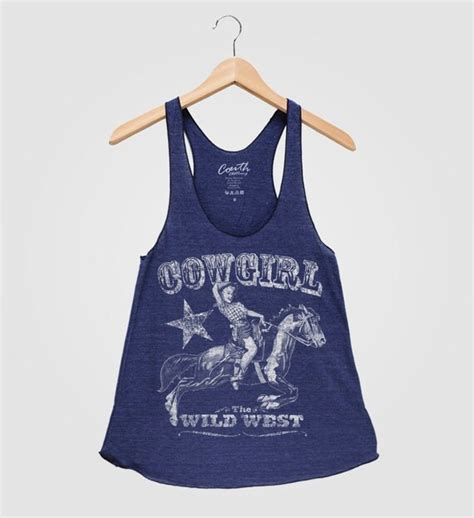 Cowgirl Tank Top American Apparel Triblend By Couthclothing