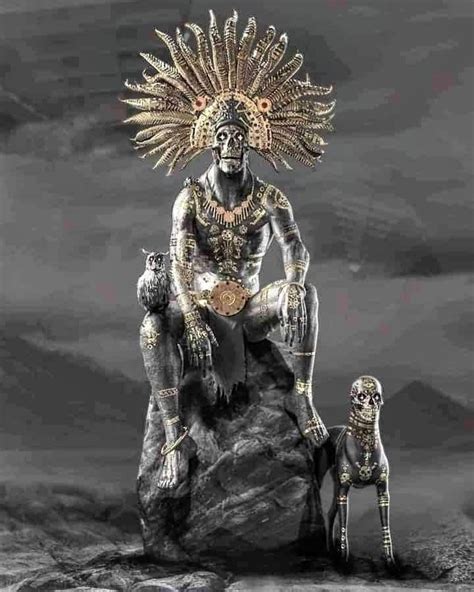 Mictlantecuhtli dios azteca de la muerte Dioses aztecas Imagenes de dioses aztecas Símbolos