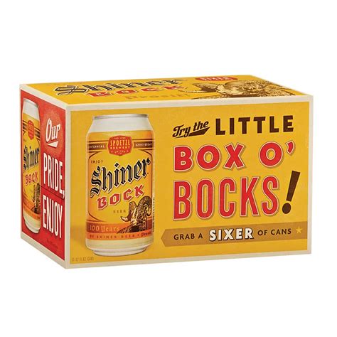 Shiner Bock Beer 12 Oz Cans Shop Beer And Wine At H E B