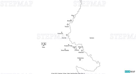 StepMap - Srebrenica - Landkarte für Bosnien und Herzegowina