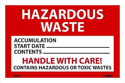 Buy Nmc Hw Alv Hazardous Waste Accumulation Start Date Contents