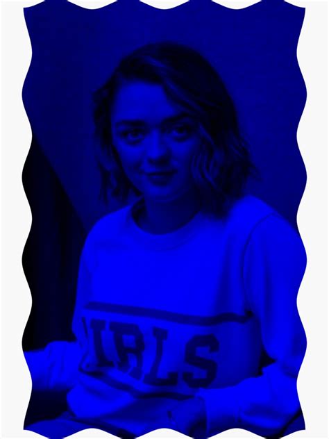 Maisie Williams Art Sticker By Cenicerostcave Redbubble
