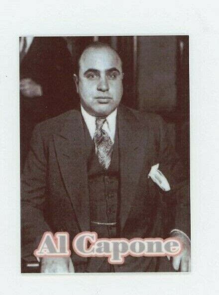 Al Capone Mafia Crime Boss Metal Trading Card Scarface Mug Shot My Xxx Hot Girl