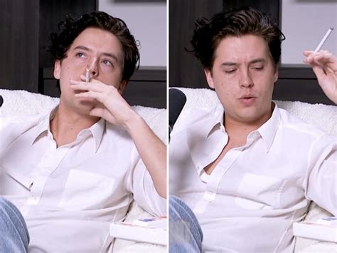 Riverdale Star Cole Sprouse Pretentiously Puffed On A Cigarette