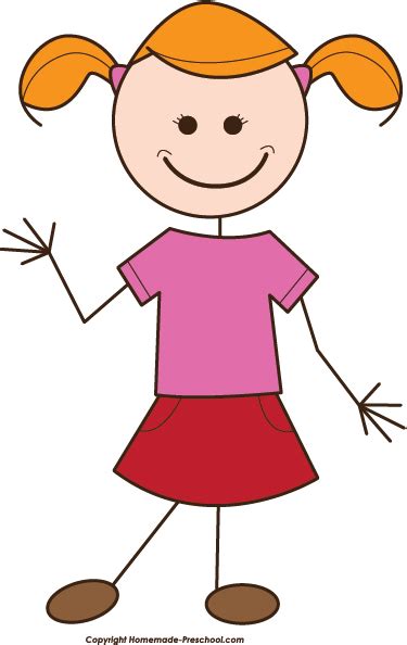 Girl Clipart Stick Figure Free Images 5
