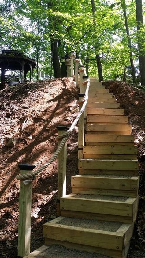 Stair Residential Steep Slope Landscaping Pictures And Ideas On Pro