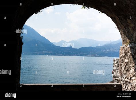 Bellagio Italy Landscape Water Lake Como Varena Stock Photo Alamy