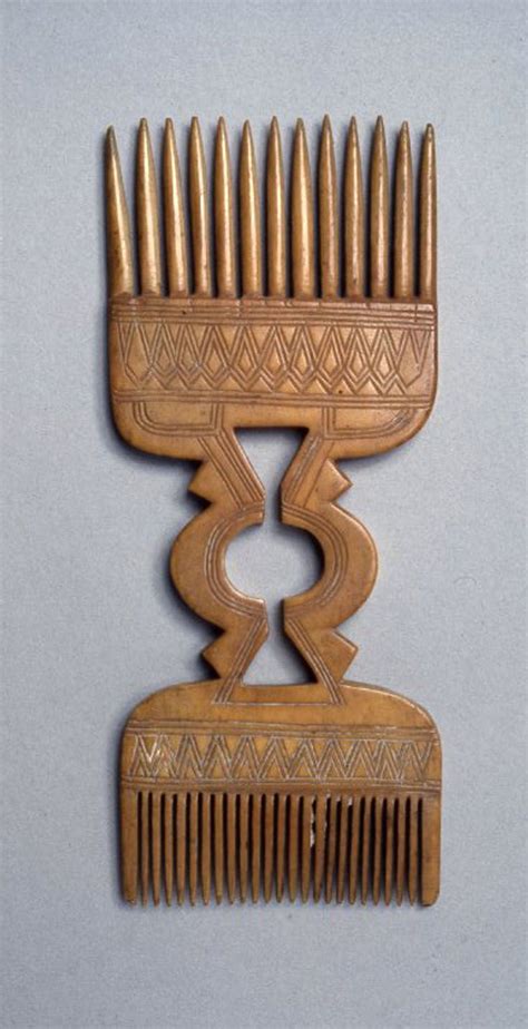 Africa Comb From The Comoro Islands Ivory Honey Patina Ca 1928