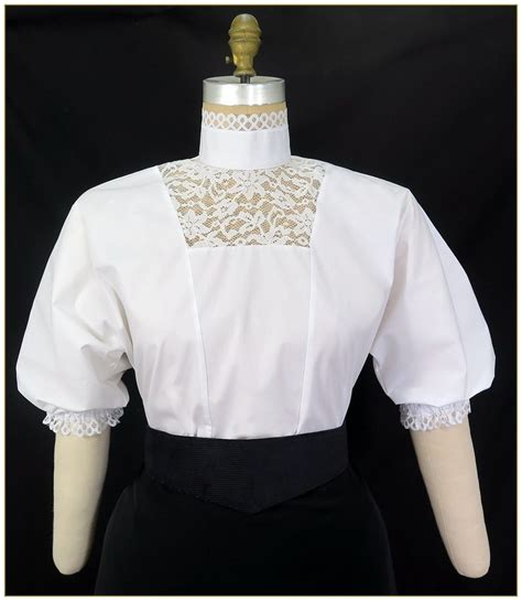 1900s Edwardian Style Blouses Tops And Sweaters
