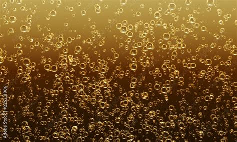 Champagne Bubbles Background High Detail 3d Rendering Stock