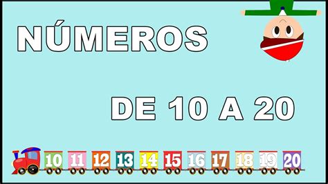 Aprender A Contar Los Números De 10 A 20 En Español Numbers In