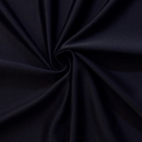 Wholesale Luxe Stretch Matte Satin Fabric Navy 25 Yard