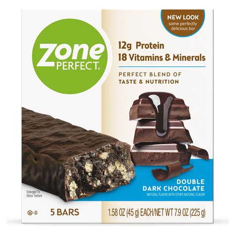 Zoneperfect Protein Bars Double Dark Chocolate 12g Of Protein